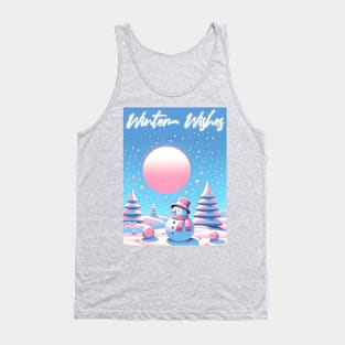 Winter wishes: Enchanting Snowman Christmas Tee Tank Top